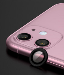 Apple iPhone 11 Zore CL-01 Kamera Lens Koruyucu Siyah