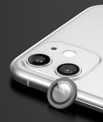 Apple iPhone 11 Zore CL-02 Kamera Lens Koruyucu Gri