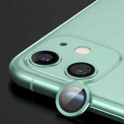 Apple iPhone 11 Zore CL-07 Kamera Lens Koruyucu Açık Yeşil