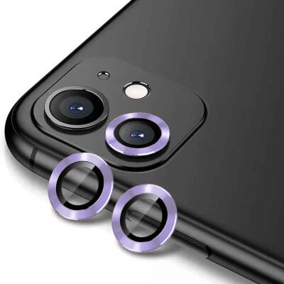 Apple iPhone 11 Zore CL-12 Premium Sapphire Anti-Fingerprint and Anti-Reflective Camera Lens Protector Lila