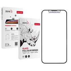 Apple iPhone 11 Zore Rika Premium Tempered Glass Screen Protector Black