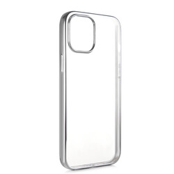 Apple iPhone 12 Benks Magic Glitz Ultra-Thin Transparent Protective Soft Kapak Gümüş