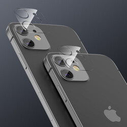 Apple iPhone 12 Benks Soft Kamera Lens Koruyucu Cam Renksiz