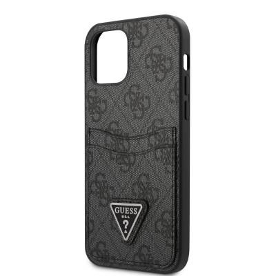 Apple iPhone 12 Case GUESS Dual Card Compartment Cover Black