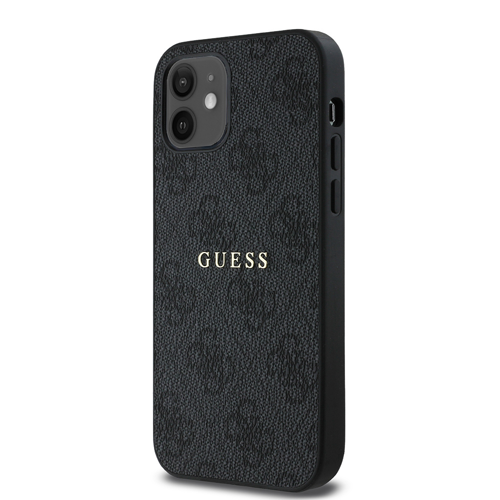 Apple iPhone 12 Case Guess Original Licensed 4G Patterned Text Logo Cover - 10