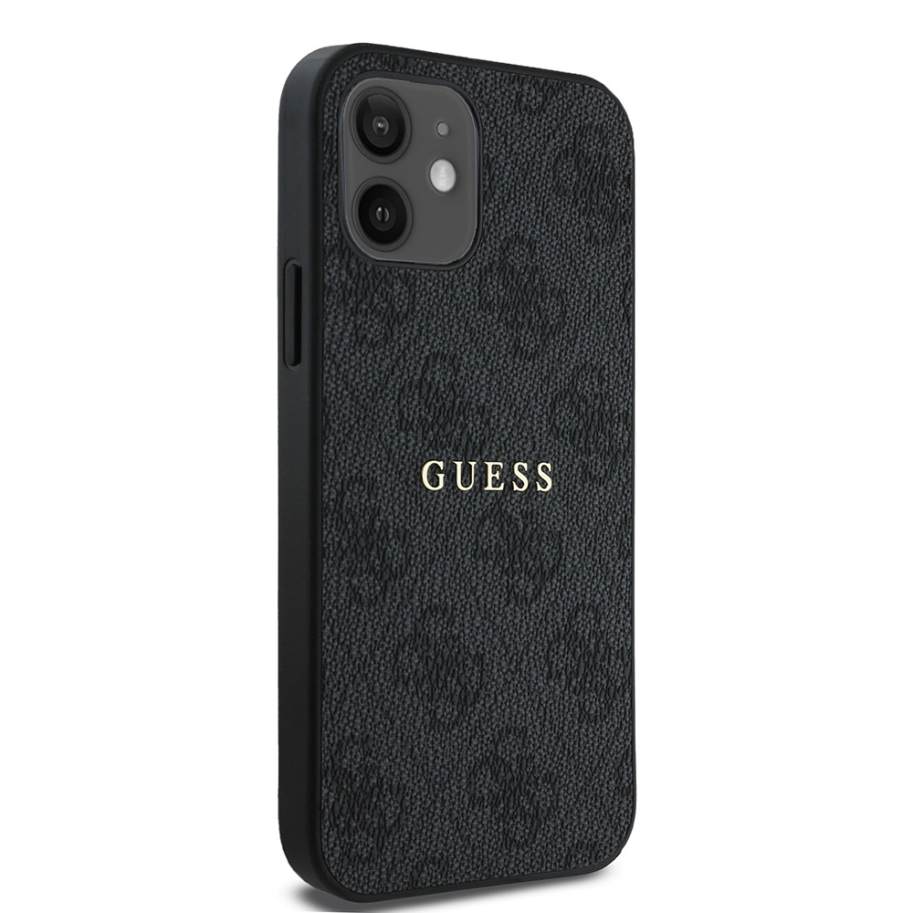 Apple iPhone 12 Case Guess Original Licensed 4G Patterned Text Logo Cover - 13