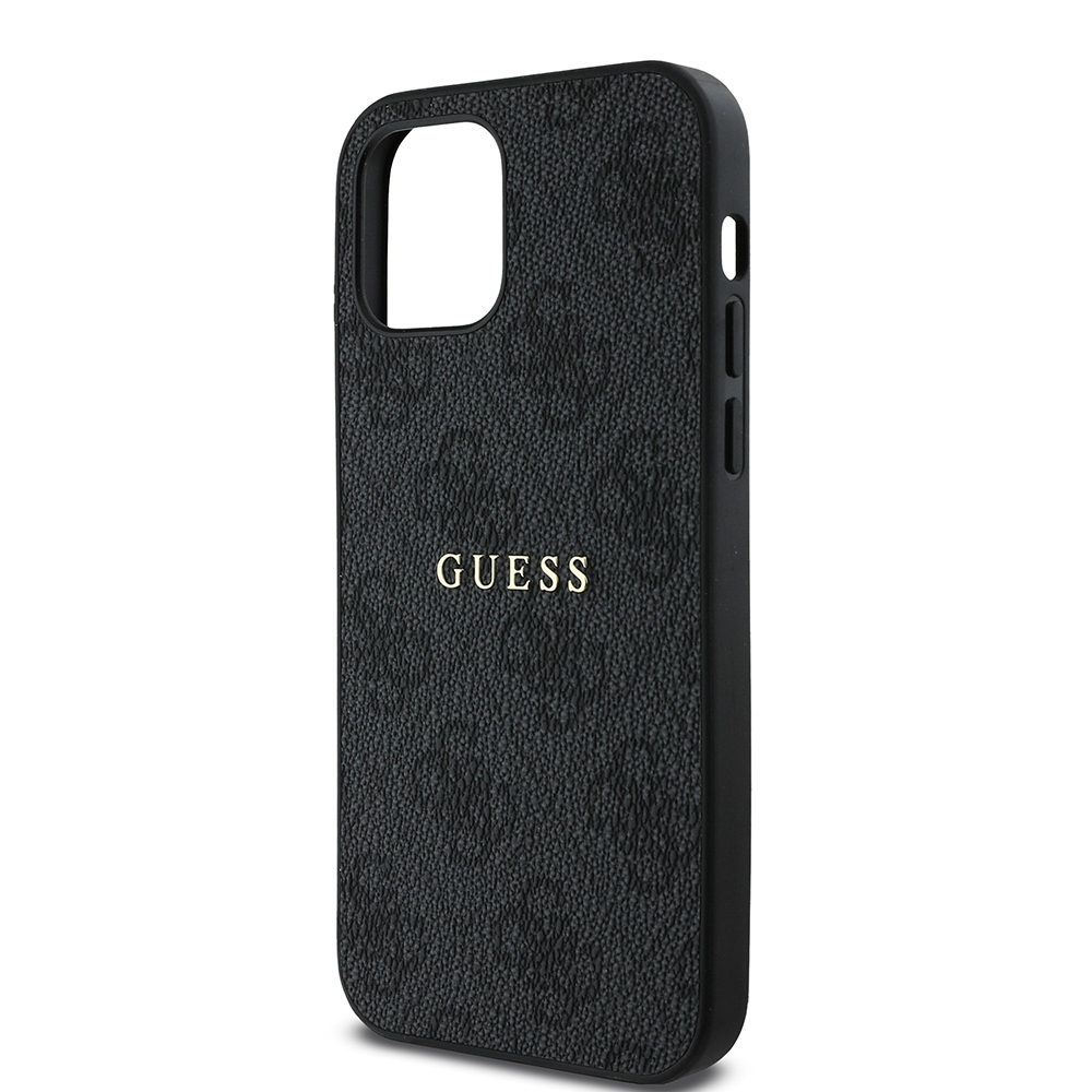 Apple iPhone 12 Case Guess Original Licensed 4G Patterned Text Logo Cover - 15