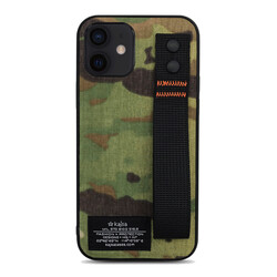 Apple iPhone 12 Case Kajsa Cordura Series Military Cover Green