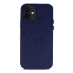 Apple iPhone 12 Case ​Kajsa Crazy Horse Cover Blue