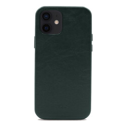 Apple iPhone 12 Case ​Kajsa Crazy Horse Cover Green