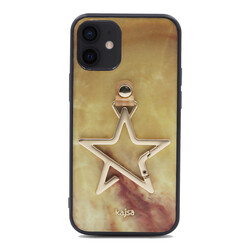 Apple iPhone 12 Case Kajsa Starry Series Marble Cover NO2