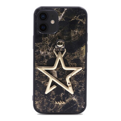 Apple iPhone 12 Case Kajsa Starry Series Marble Cover NO4