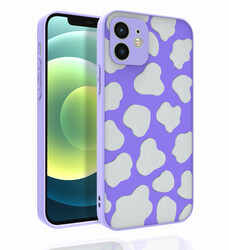 Apple iPhone 12 Case Patterned Camera Protected Glossy Zore Nora Cover NO6