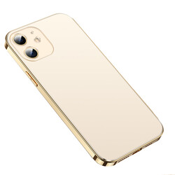 Apple iPhone 12 Case Zore Bobo Cover Gold