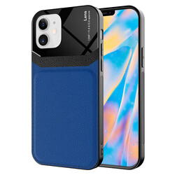 Apple iPhone 12 Case ​Zore Emiks Cover Navy blue