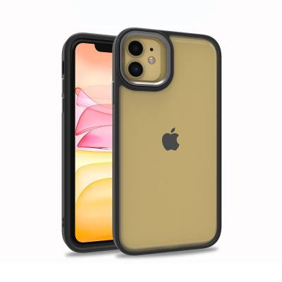 Apple iPhone 12 Case Zore Flora Cover Black