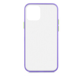 Apple iPhone 12 Case Zore Fri Silicon Purple