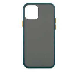 Apple iPhone 12 Case Zore Fri Silicon Dark Green