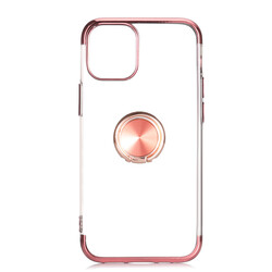 Apple iPhone 12 Case Zore Gess Silicon Rose Gold