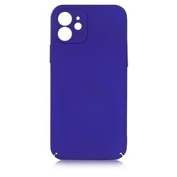 Apple iPhone 12 Case Zore Kapp Cover Saks Blue