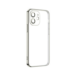 Apple iPhone 12 Case Zore Krep Cover Silver