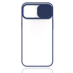 Apple iPhone 12 Case Zore Lensi Cover Navy blue