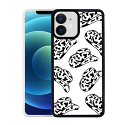 Apple iPhone 12 Case Zore M-Fit Patterned Cover Hat No5