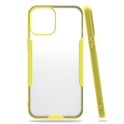 Apple iPhone 12 Case Zore Parfe Cover Yellow