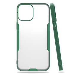 Apple iPhone 12 Case Zore Parfe Cover Dark Green