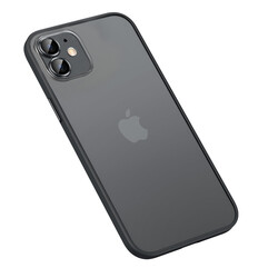 Apple iPhone 12 Case Zore Retro Cover Black