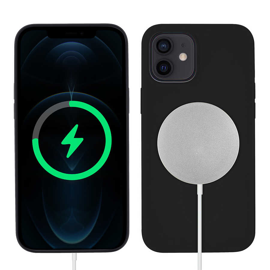 Apple iPhone 12 Case Zore Silksafe Wireless Cover - 6