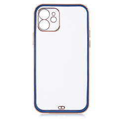 Apple iPhone 12 Case Zore Voit Clear Cover Navy blue