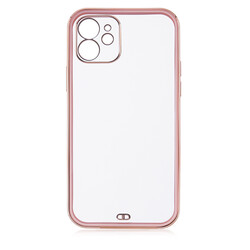 Apple iPhone 12 Case Zore Voit Clear Cover Pink