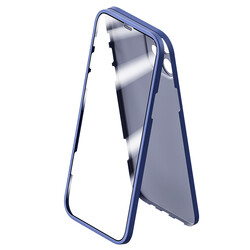 Apple iPhone 12 Kılıf Benks Full Covered 360 Protective Kapak Mavi