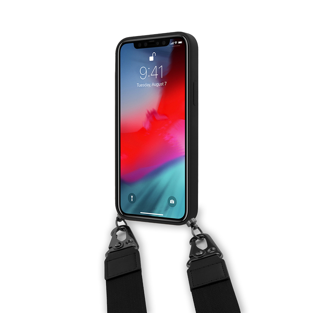 Apple iPhone 12 Kılıf Ferrari Orjinal Lisanslı Askılı Metal Logolu Kapak - 4