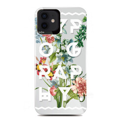 Apple iPhone 12 Kılıf Kajsa Floral Kapak NO1