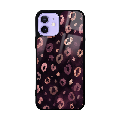 Apple iPhone 12 Kılıf Kamera Korumalı Desenli Zore Lusi Kapak Pembe Leopar