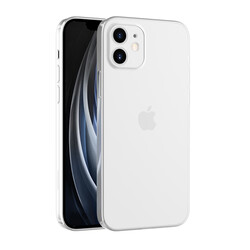 Apple iPhone 12 Kılıf Zore Blok Kapak Renksiz