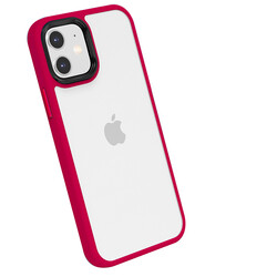 Apple iPhone 12 Kılıf ​​Zore Cann Kapak Kırmızı