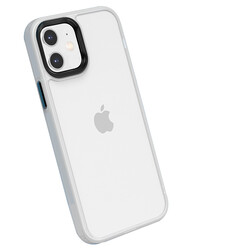 Apple iPhone 12 Kılıf ​​Zore Cann Kapak Beyaz