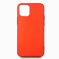 Apple iPhone 12 Kılıf Zore Premier Silikon Kapak Kırmızı