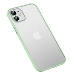 Apple iPhone 12 Kılıf Zore Retro Kapak Yeşil