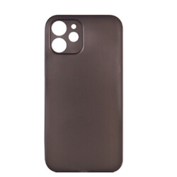 Apple iPhone 12 Mini Case ​​​​​Wiwu Skin Nano PP Cover Transparent Black