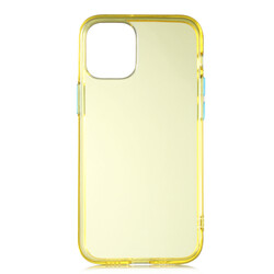 Apple iPhone 12 Mini Case Zore Bistro Cover Yellow
