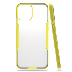 Apple iPhone 12 Mini Case Zore Parfe Cover Yellow