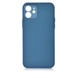 Apple iPhone 12 Mini Case ​​​​Zore Slims Cover Saks Blue