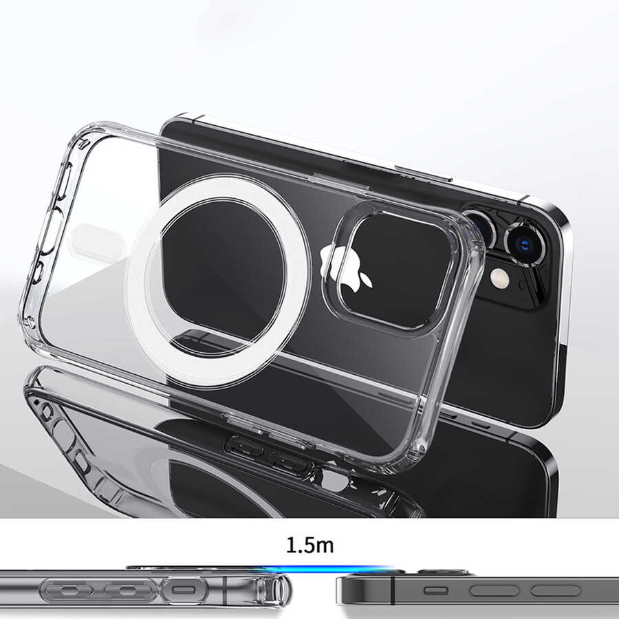 Apple iPhone 12 Mini Case Zore Tacsafe Wireless Cover - 3