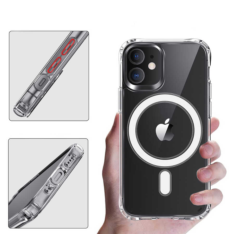 Apple iPhone 12 Mini Case Zore Tacsafe Wireless Cover - 9