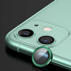 Apple iPhone 12 Mini CL-02 Kamera Lens Koruyucu Yeşil