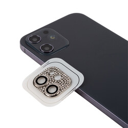 Apple iPhone 12 Mini CL-08 Camera Lens Protector Silver